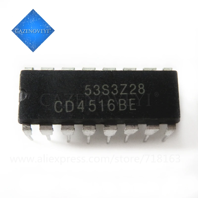 

10 шт./лот CD4516BE CD4516 4516BE DIP-16 в наличии