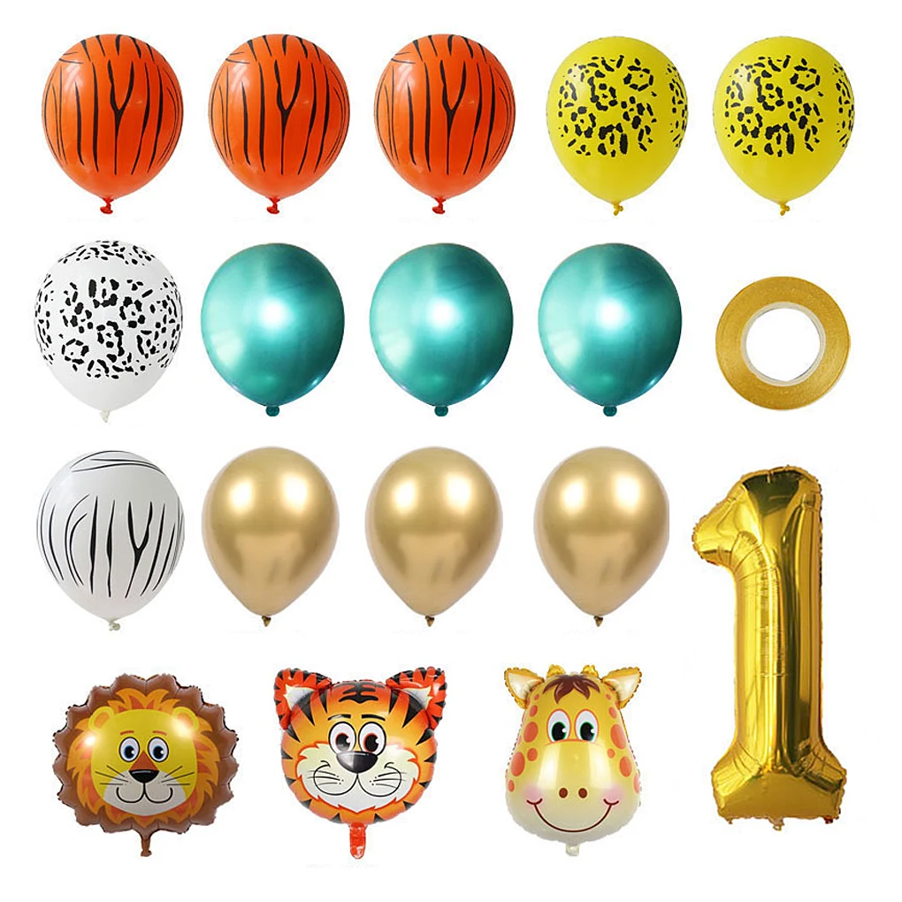 

18pcs/set Balloon Aluminum Foil Latex Kids Happy Birthday Letter Foil Balloon Balloon Wedding Party DIY Decoration Supplies