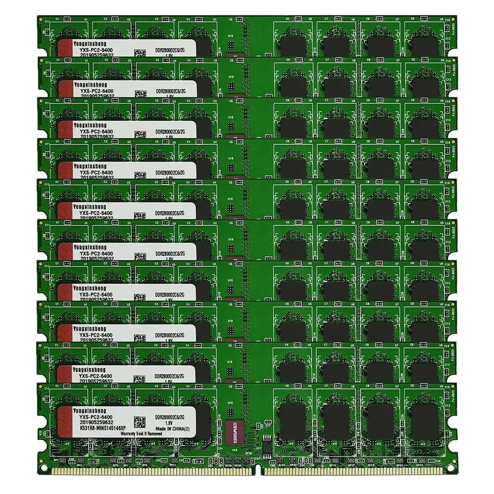8 шт. В комплекте 2 Гб DDR2 800 МГц PC2 6400 DIMM для рабочего стола Оперативная память 240Pin 1 V