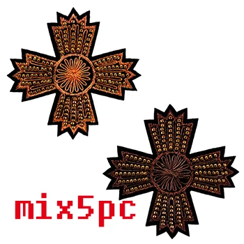 1466 mix 5pc 1 шт., вышивка бисером, хрустальные стразы, крестообразный дизайн, нашивки, аппликация, пришитые нашивки, сумки для одежды, декорированные, сделай сам, шитье TH507 - Цвет: 1466 mix 5pc
