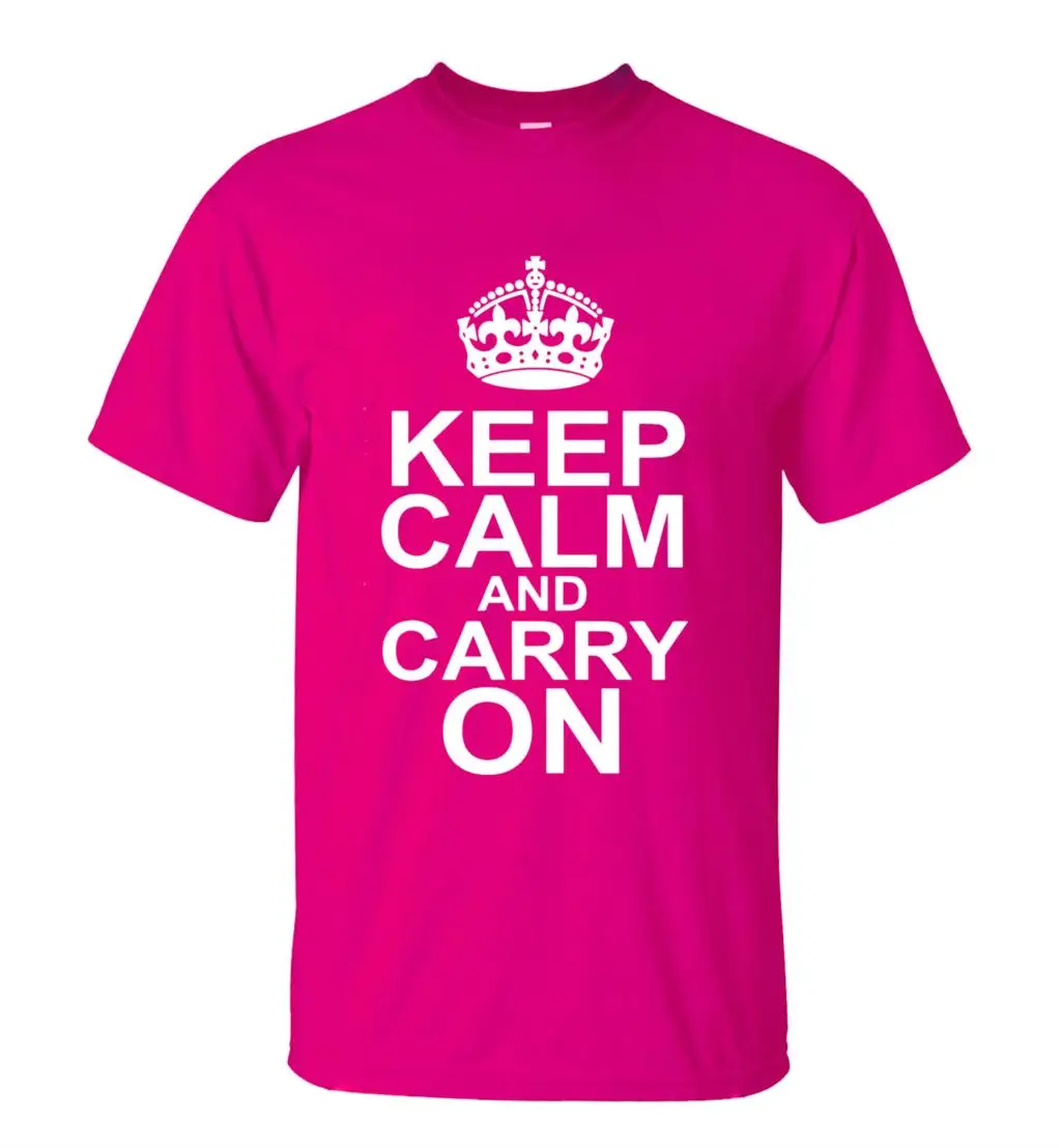 T Shirt Keep Calm And Carry On Tshirt Letters Printed Men Shirts Summer Black White Cotton Tee T-Shirt Mens Tops Tees Tshirts | Мужская