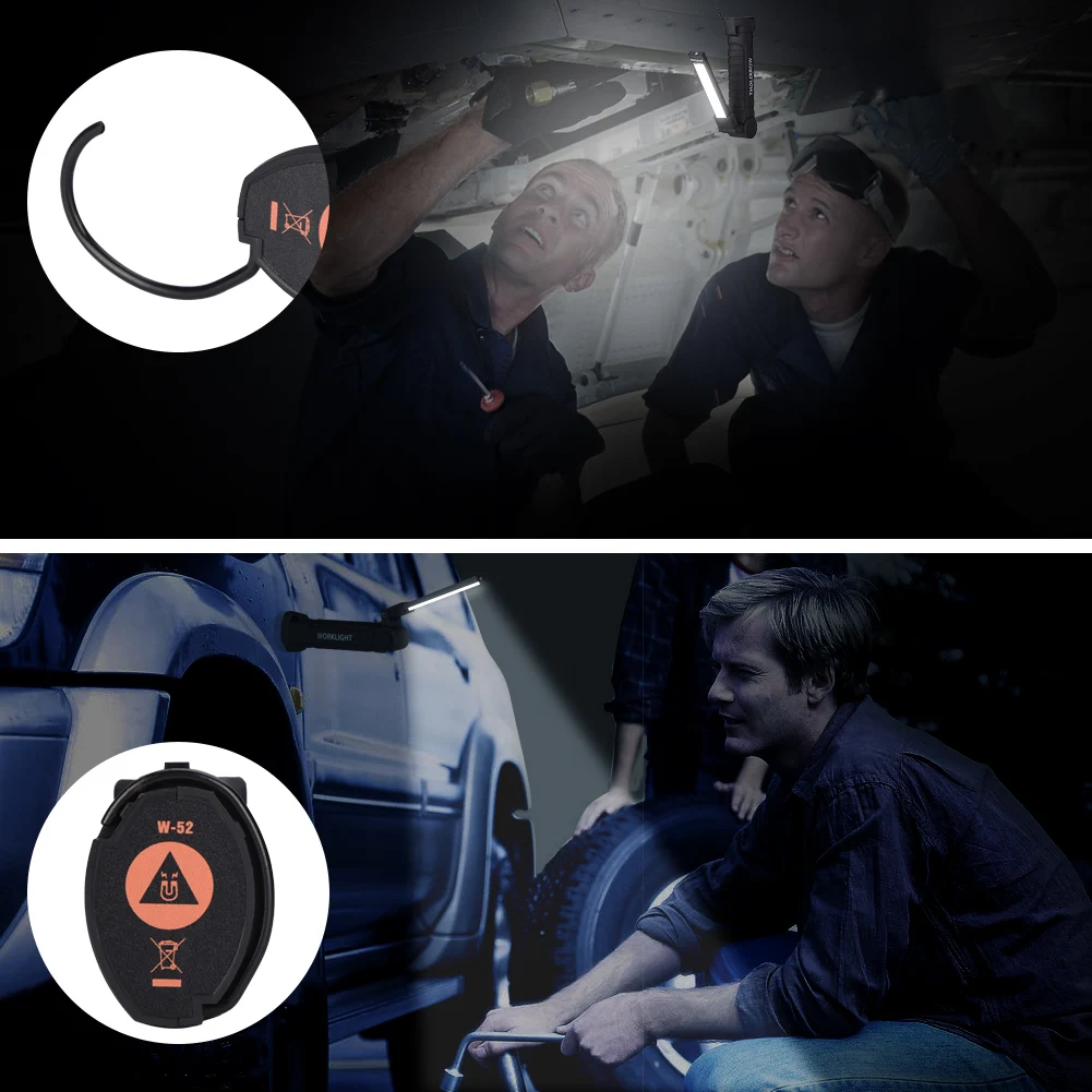 Перезаряжаемый рабочий светильник светодиодный портативный с питанием от USB COB