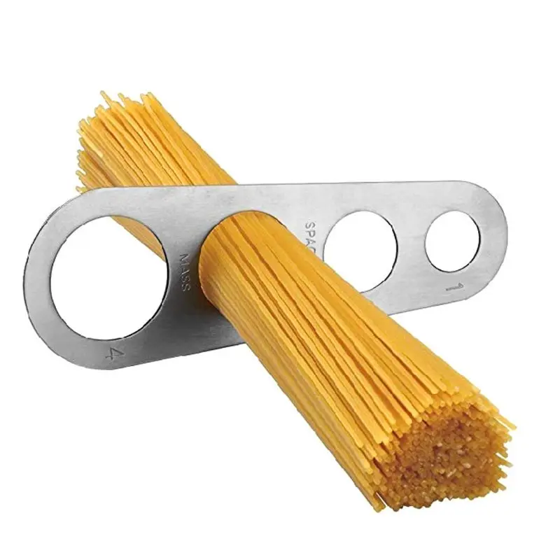 

Stainless Steel Spaghetti Measurer Tool with 4 Holes Pasta Portion Control Gadgets 4 Portion Cooking Tool Drop Ship