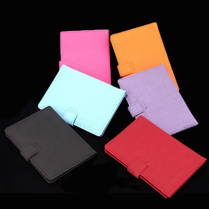 Женская обложка для паспорта из искусственной кожи с застежкой|Держатели карт и