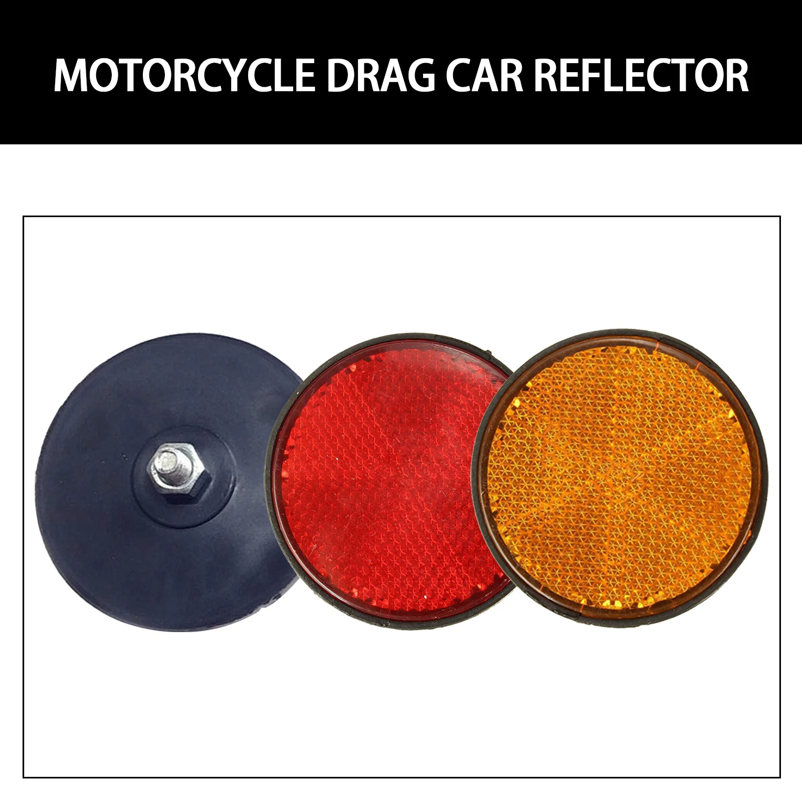 Комплект из 2 предметов с круглым Предупреждение полоска Светоотражающая