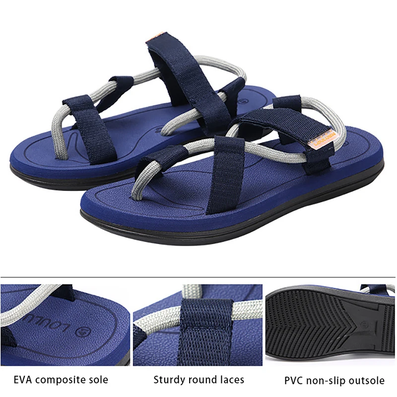 Sandals Men Summer Outdoor Flip Flops Man Unisex Beach Shoes Big Size 36-45 Comfortable Sports Sandals for Men Free Shipping
