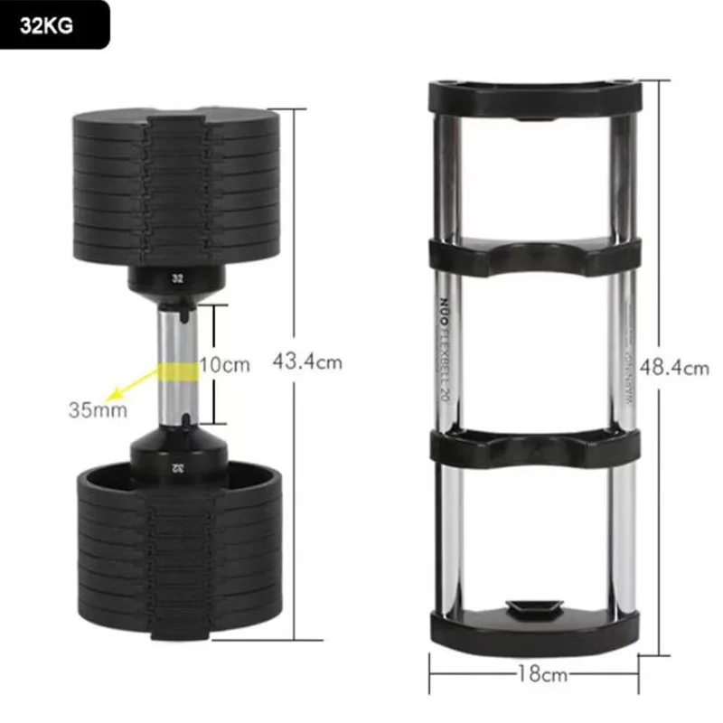 

Adjustable Men Dumbbell Manufacturer's Cost Men's Home Fitness Equipment Can Quickly Adjust Automatic Smart Dumbbell Set