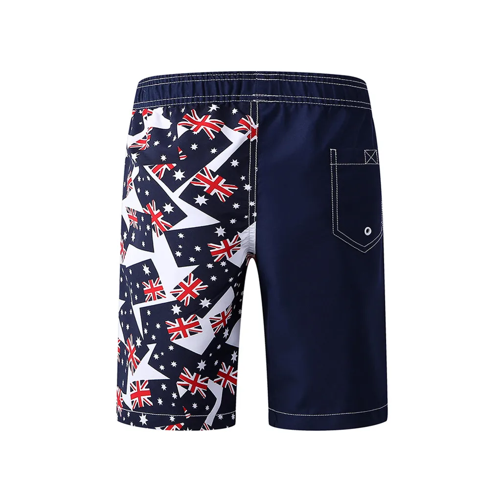 Шорты для маленьких мальчиков 4 июля плавки с американским флагом шорты купания