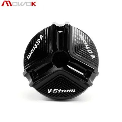 Black Для SUZUKI V-STORM 250 V-STORM 650/XT VSTORM 1000/XT Мотоцикл с ЧПУ Алюминиевый Масляный наполнитель крышка штекер - Цвет: Black