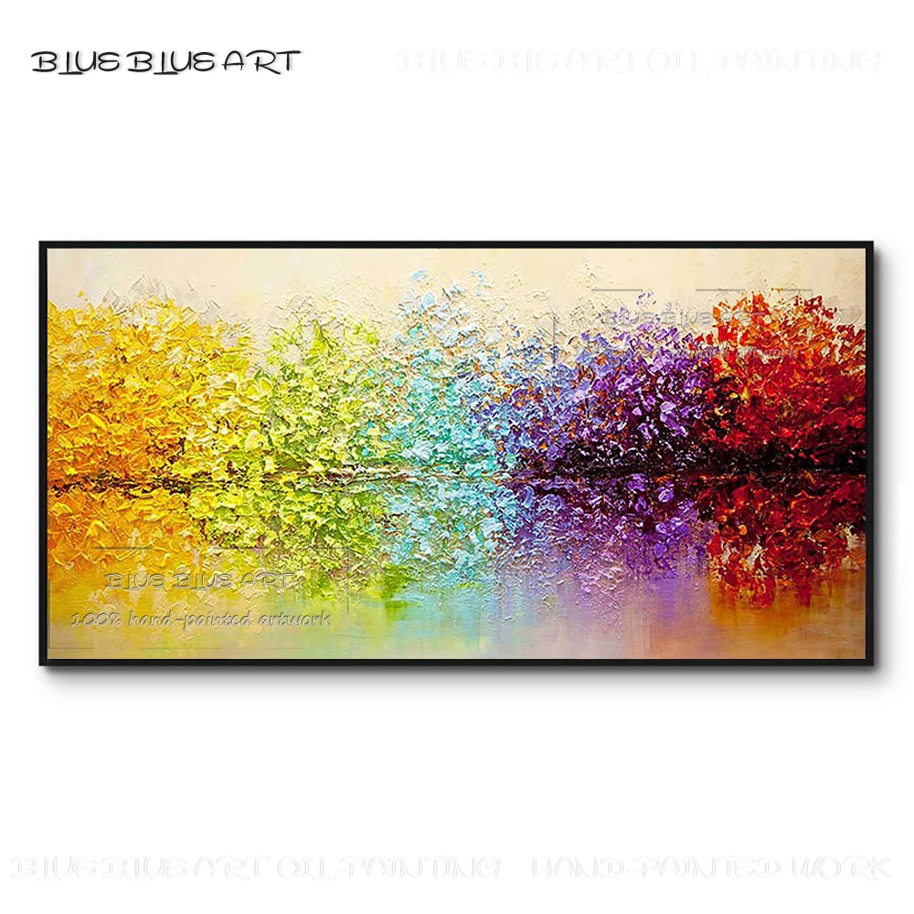 Большой художник ручная роспись высокое качество великолепная абстрактная