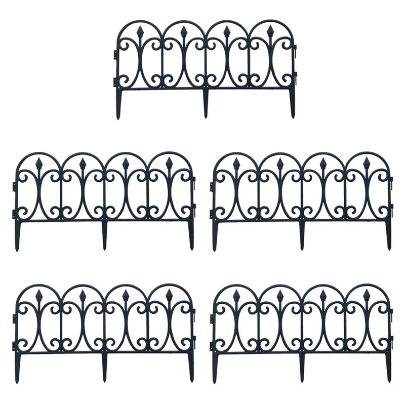 

5 шт./лот в европейском стиле, черные садовые бордюрные ограждения, прочные