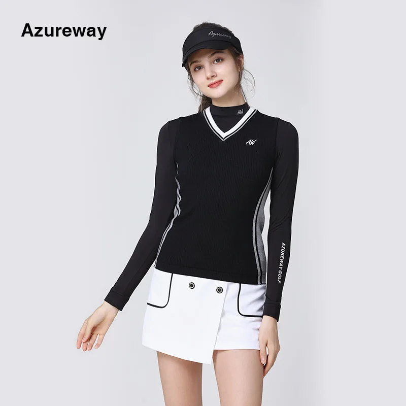 

Женский трикотажный жилет с V-образным вырезом спереди и сзади