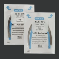 2bag dental ni ti arch wires round rectangular 0 012 0 016 0 018 arch wire 10pcsbag dentisty orthodontic treatment instrument