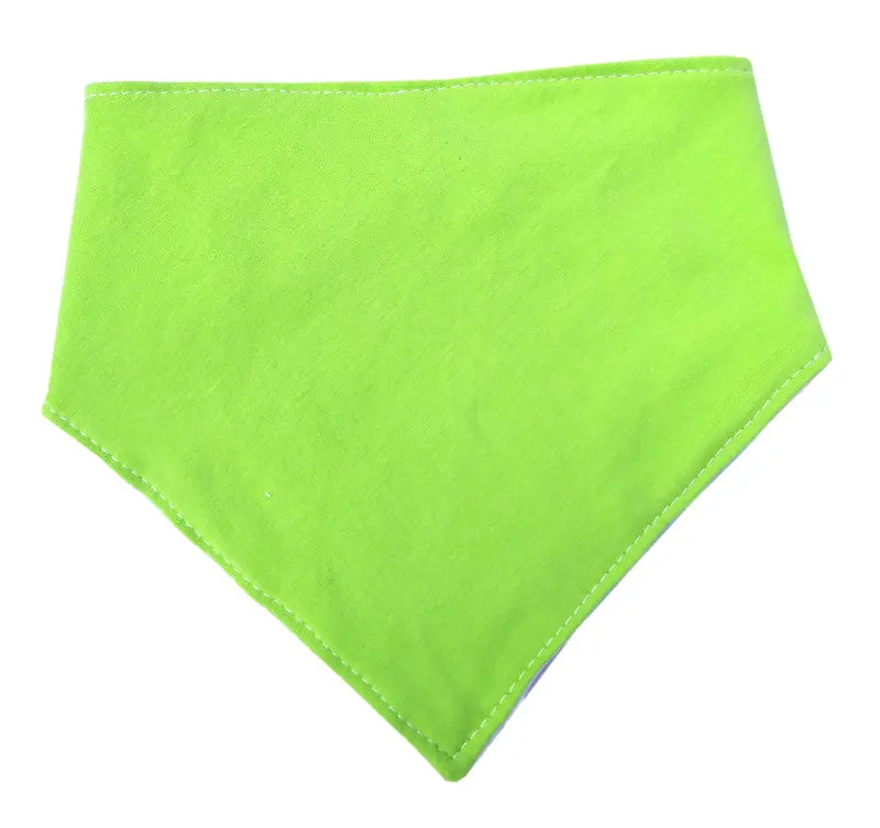 apple green Детская бандана BibDrool Bib, синий темно-синий в полоску Хикори, фиолетовый деним, шарф нагрудник, детский нагрудник, мальчик, девочка, супер мягкий хлопок - Цвет: apple green