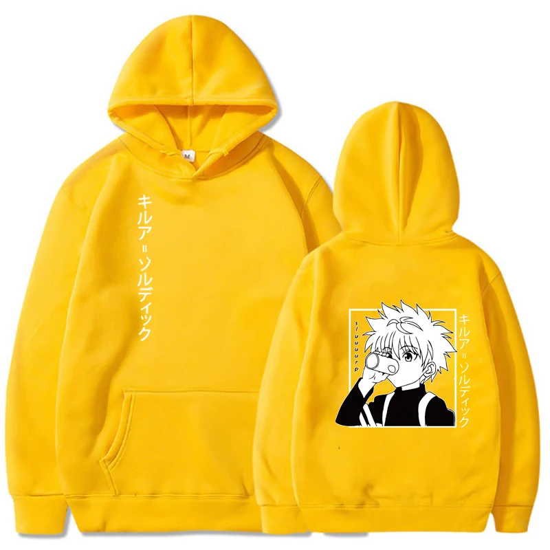 Толстовки Kawaii Hunter X для мужчин и женщин толстовка с длинным рукавом худи Killua Zoldyck