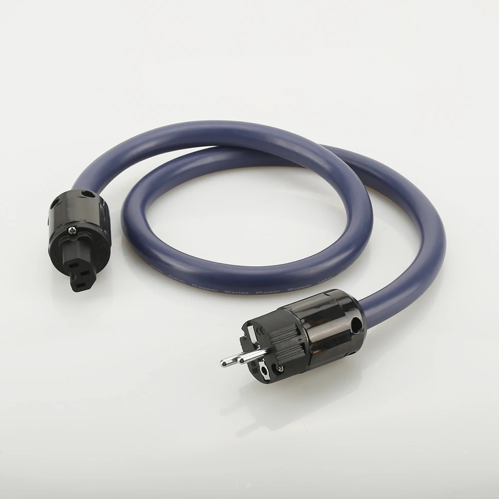 1,5 м Hifi аудио евро кабель питания с родиевым покрытием P-004E/C-004 штепсельная Вилка питания ЕС