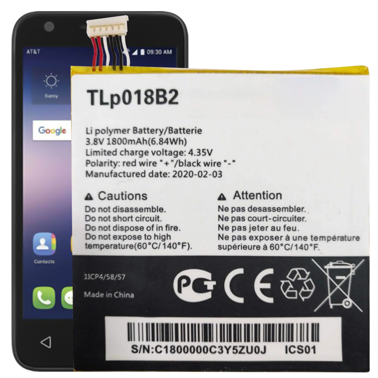 

Аккумулятор TLp018B2 для Alcatel One Touch Idol OT-6030D 6030X 6030A 6030, сменная запасная часть для ремонта