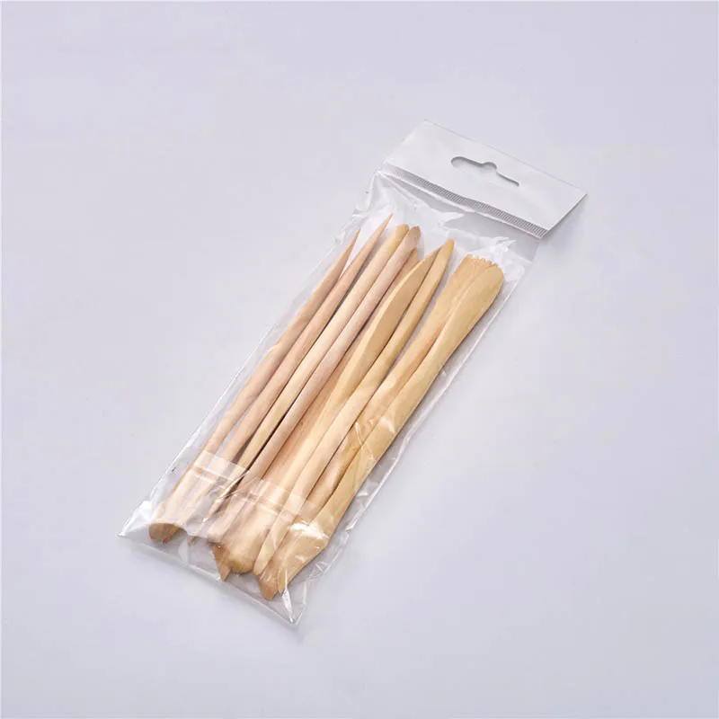 

10Pcs Wax Carving Accessories Pottery Sculpting Tool Polymer Clay Tools DIY Handmade Wooden Multifunction Portable