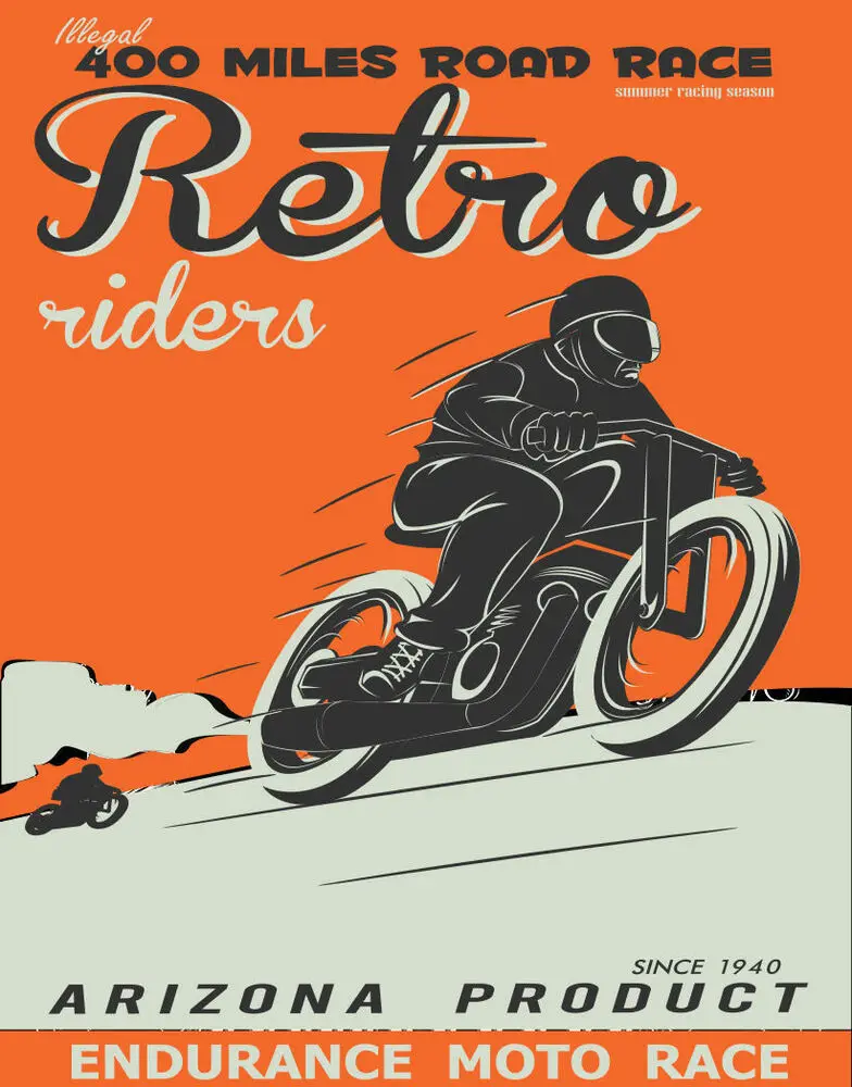 Большой металлический оловянный плакат в стиле ретро|Таблички и знаки| |