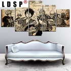 LDSP настенное искусство, качественная печать на холсте, цельная картина, 5 панелей, художественные персонажи, картина, рамка, аниме, искусство