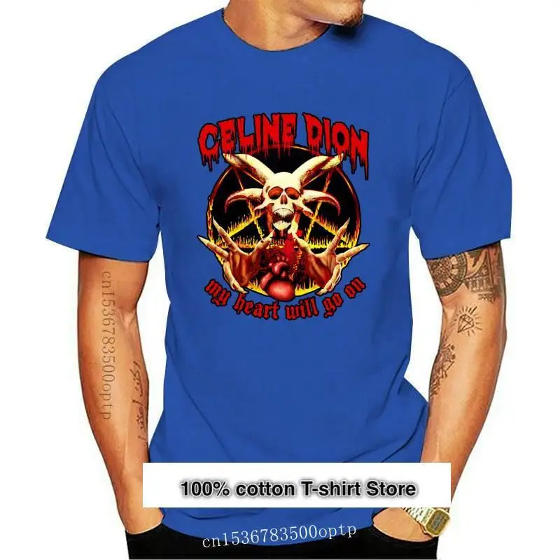 

Camiseta negra de My Heart Will Go On Celline para hombre, ropa