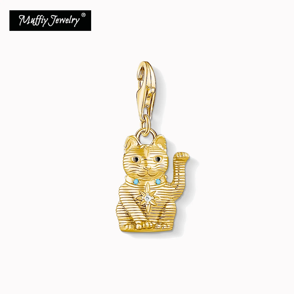 

Женская цепочка из серебра 925 пробы, с подвеской-котом