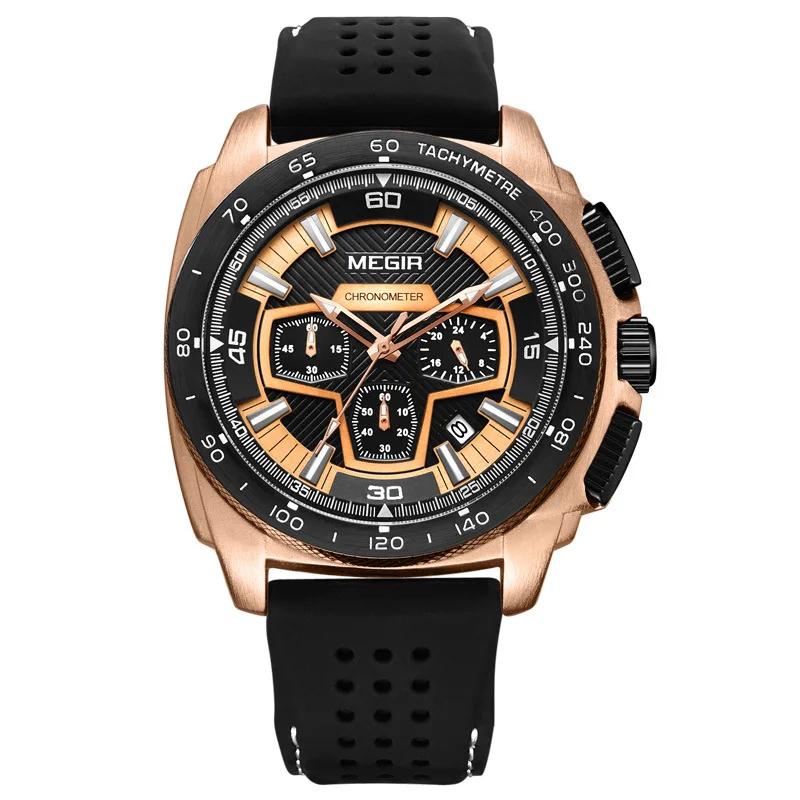 

Men's Watch Waterproof Clock Men's Army Military Watch Silicone Quartz Chronograph Men's Watches Sports Watch Relogio Masculino