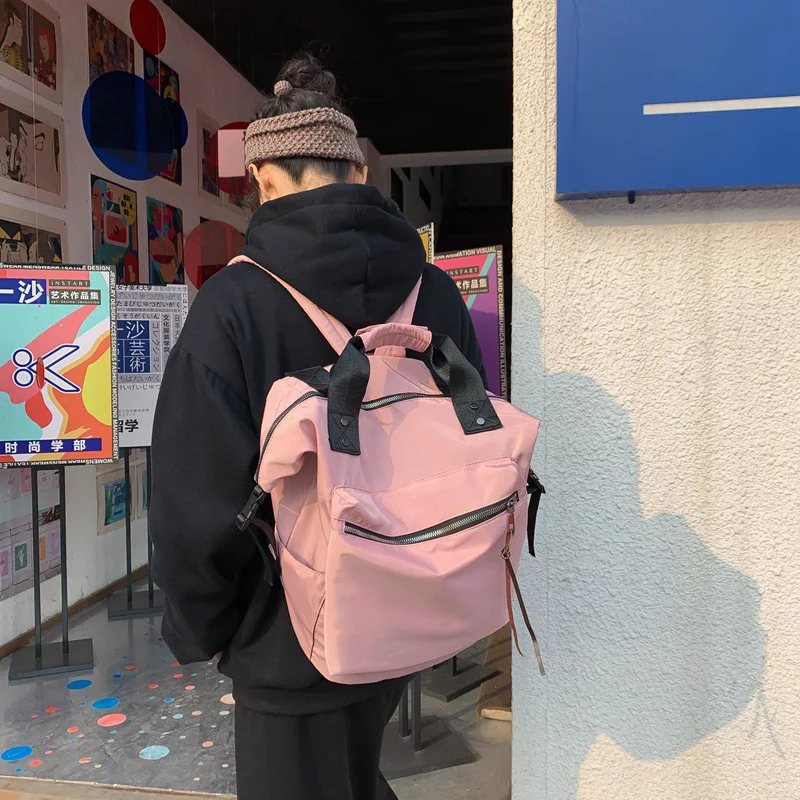 Нейлоновый рюкзак для женщин повседневные женские сумки книг девушек школьный