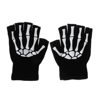 cycling gloves kids outdoor sports bicycle half finger skeleton soft protective