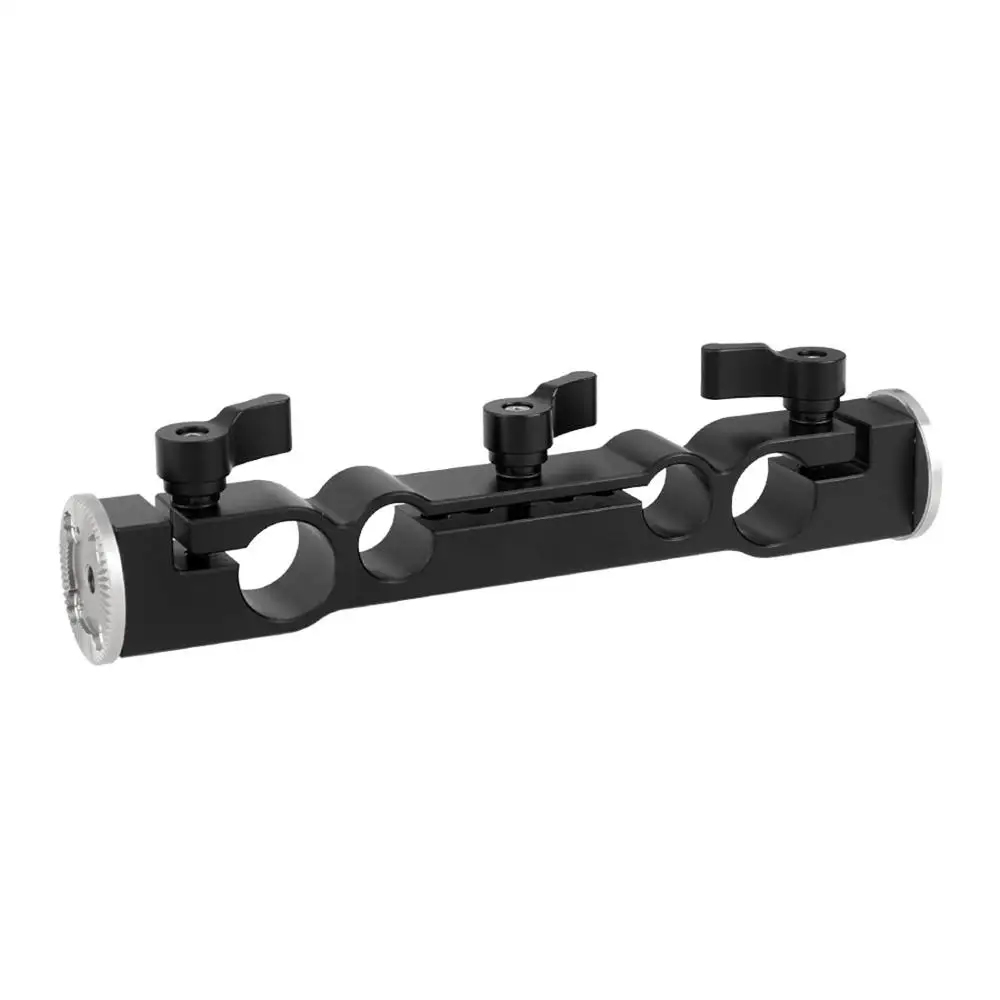 

15mm & 19mm Dual-port Rod Clamp With Double Ended ARRI Rosette M6 for Cheese Handle Camera Cage Shoulder Rig