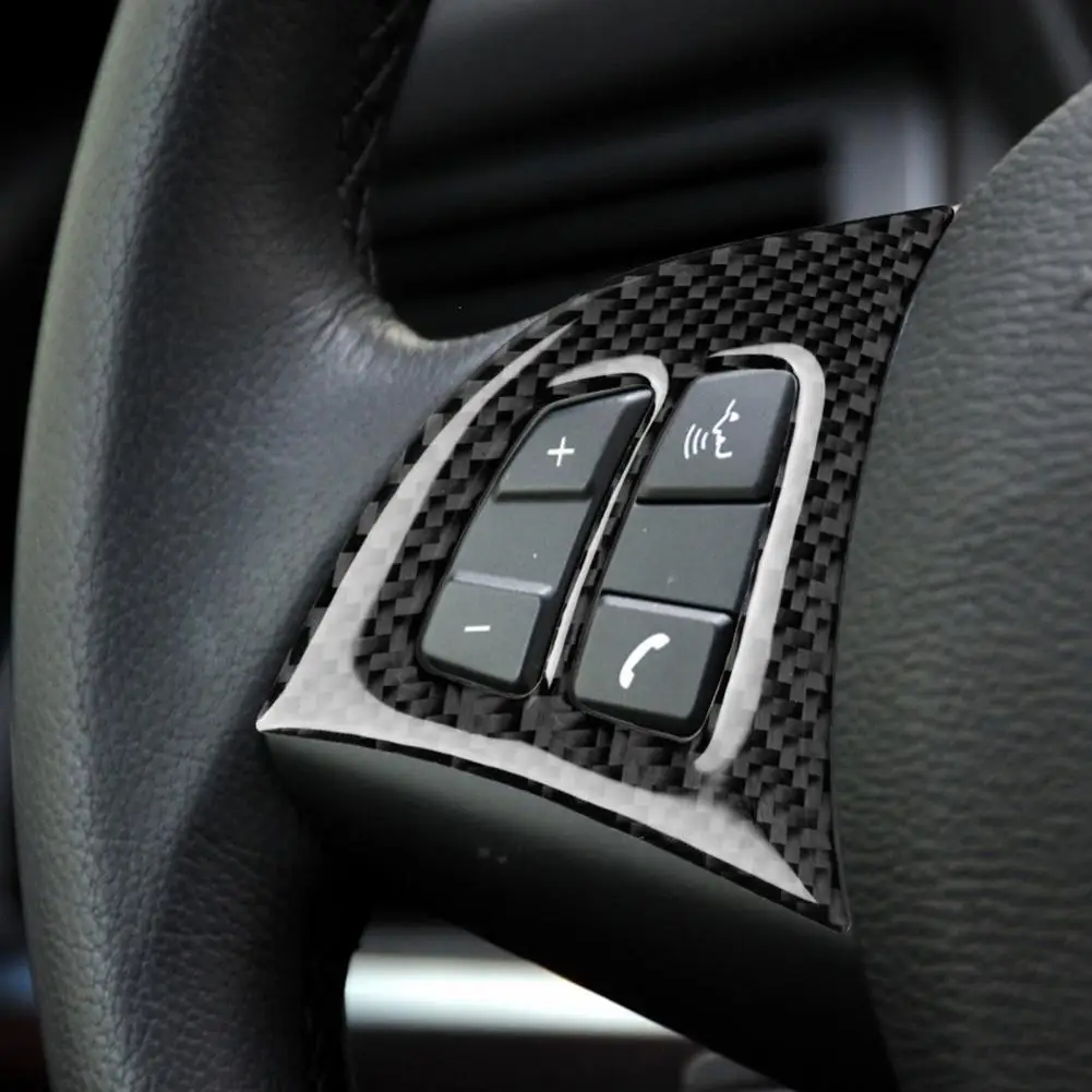

Car Trim Stylish Replacement Dust-proof Steering Wheel Button Sticker Car Decal Car Sticker