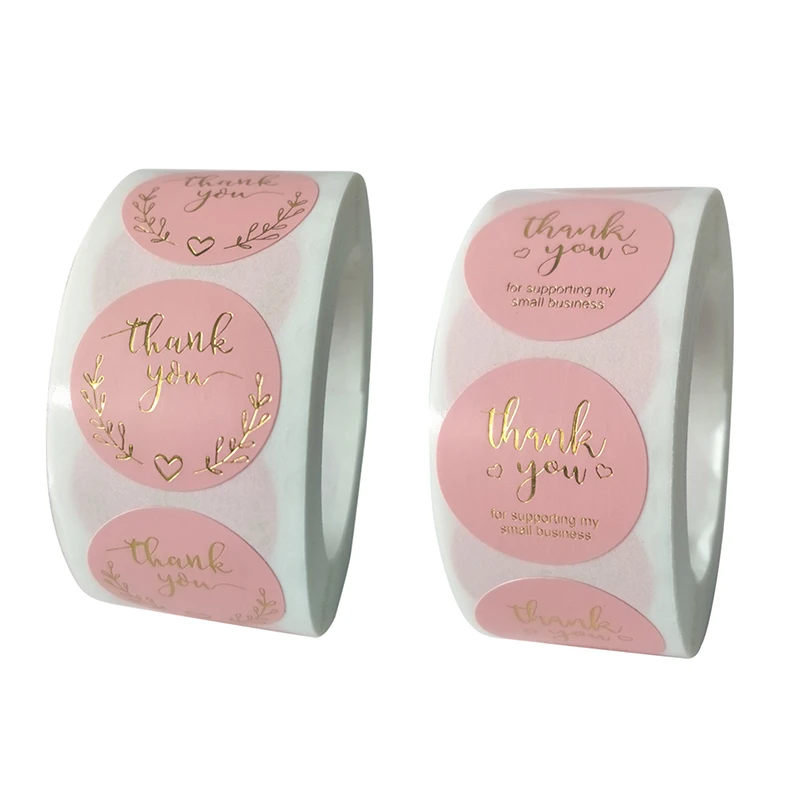 

500 шт./рулон, наклейки с надписью «Thank You Love»