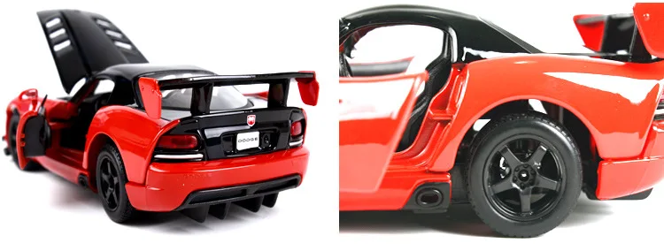 Модель автомобиля Bburago 1:24 Dodge Viper, Модель гоночного автомобиля, модель автомобиля из сплава, коллекция украшений, Подарочная игрушка