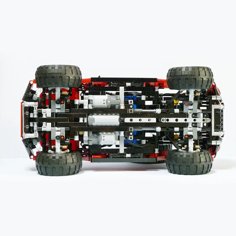 

Red series supercar MOC-2964 Compact SUV model building blocks bricks toys for boy collect bristhday gifts