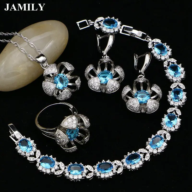 Женский ювелирный комплект из колье браслета и серёг серебро 925 пробы | Украшения