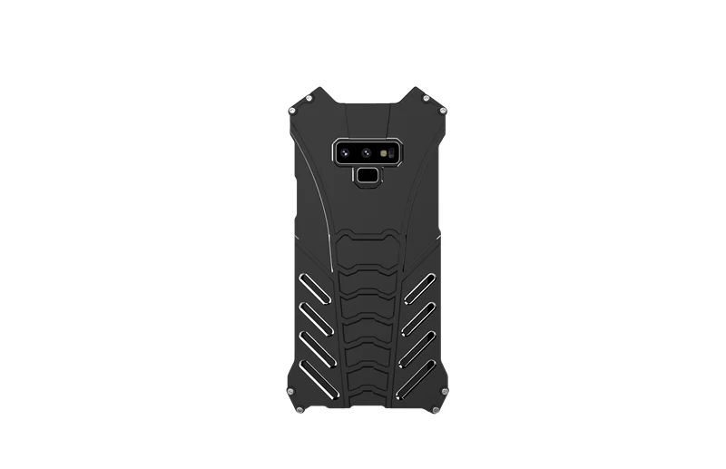 Black Batman Shockproof Aluminum Case For Samsung Galaxy Note 9 10 8 FE S10 Plus S10E Cover Metal Bumper Frame Case Cover Shell Fundas - Цвет: Black