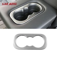 for renault koleos 2017 2018 stainless steel car rear water cup holder protection cover trim stickers car styling accessories