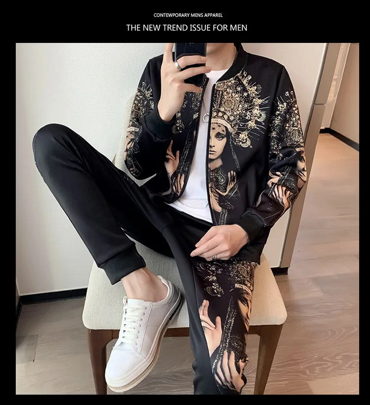 

2021 new men's jacket jacket spring and autumn casual fashion simple men's handsome casual jacket