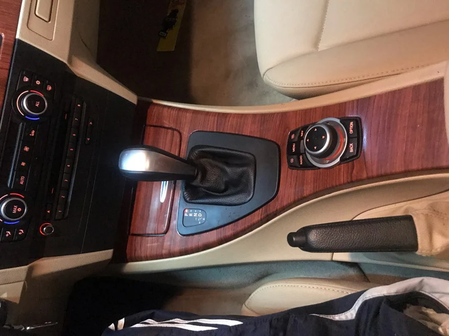 High Glossy Wood Grain Textured Vinyl Sticker Decal Roll Car Interior DIY Film Wrap Automobiles Waterproof Vinyl 7 Sizes Choice