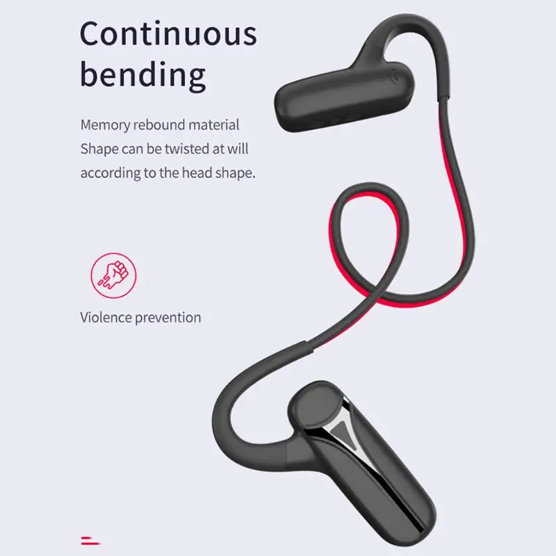 Bluetooth-наушники F1 TWS совместимые с костной проводимостью водонепроницаемые