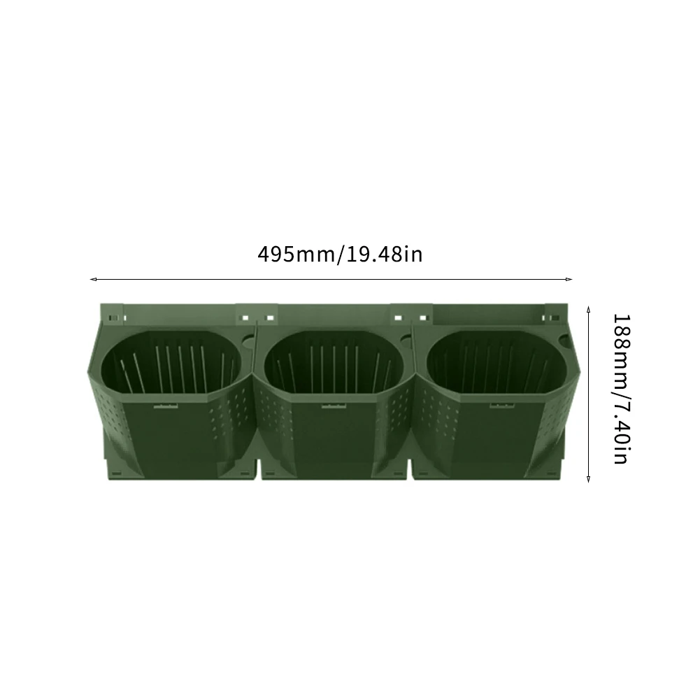 

2PCS Self Watering Vertical Planter Plastic Garden Wall Pocket Wall-Mounted Holder Flower Pot For Indoor Outdoor Gardening