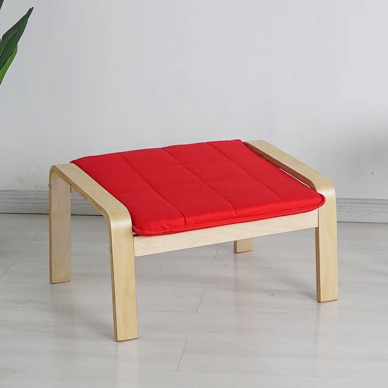 Удобный деревянный табурет для оттоманской ног с подушкой мебель гостиной
