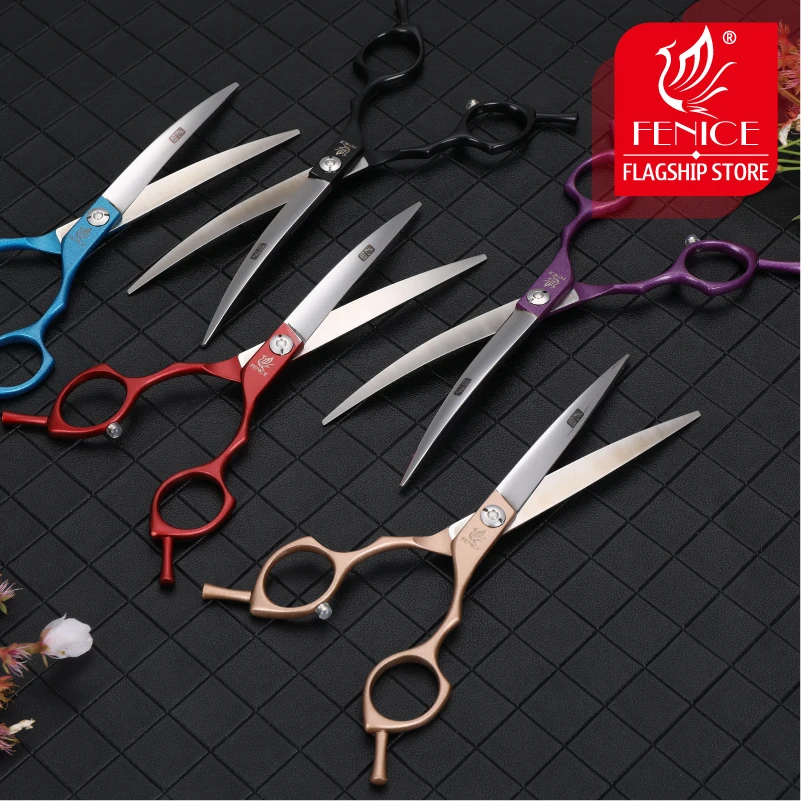 Fenice 6 5/7 0 дюймов красочные профессиональные ножницы для стрижки домашних
