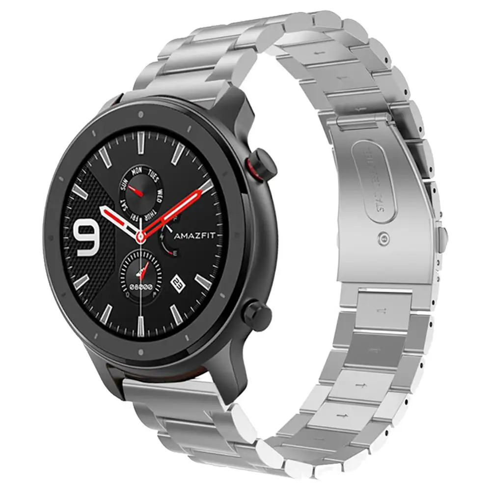Amazfit 47 мм GTR Универсальный сменный Браслет из нержавеющей стали ремешок 22 мм ремешок для Xiaomi Huami Amazfit GTR