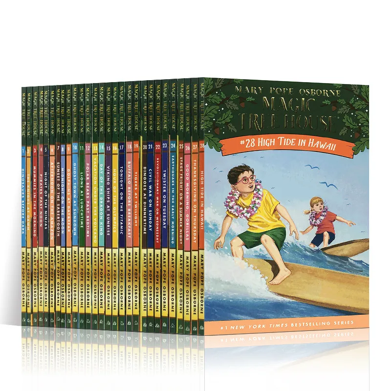 

28 Books/Set Magic Tree House 1-28 English Reading Books Children's English Chapter Bridge Book