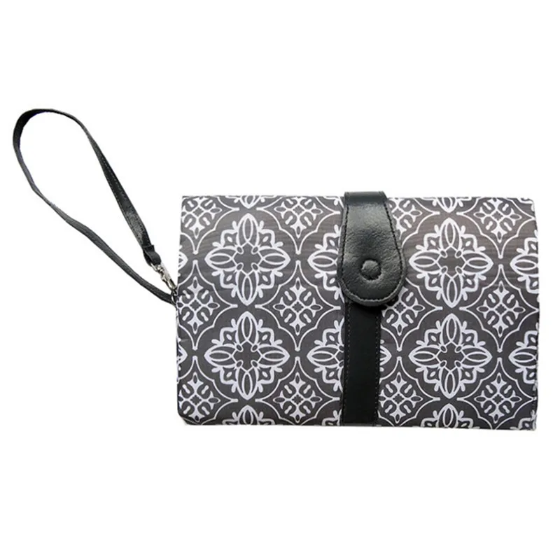 Cambiador de pa&ntilde;ales port&aacute;til impermeable para beb&eacute;, Kit de estaci&oacute;n de cambio de pa&ntilde;ales de viaje, productos para el cuidado de los pa&ntilde;ales, cochecito colgante-3