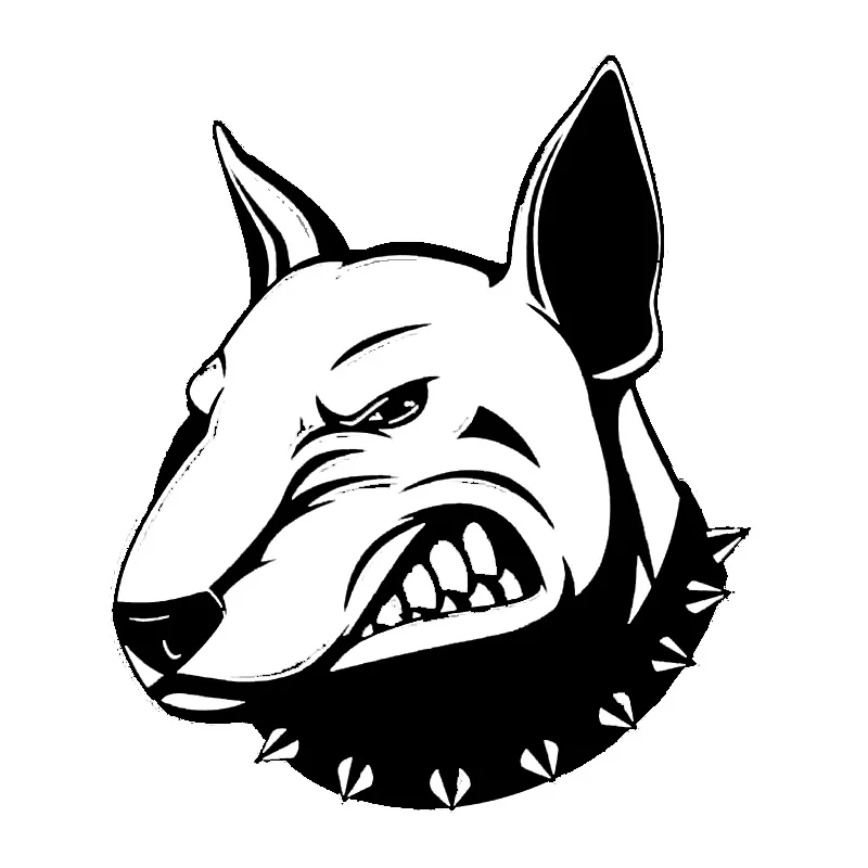 

Creative Angry Bullterrier Dog Car Sticker Automobiles Motorcycles Exterior Accessories Vinyl Decals for Honda Lada Bmw Audi