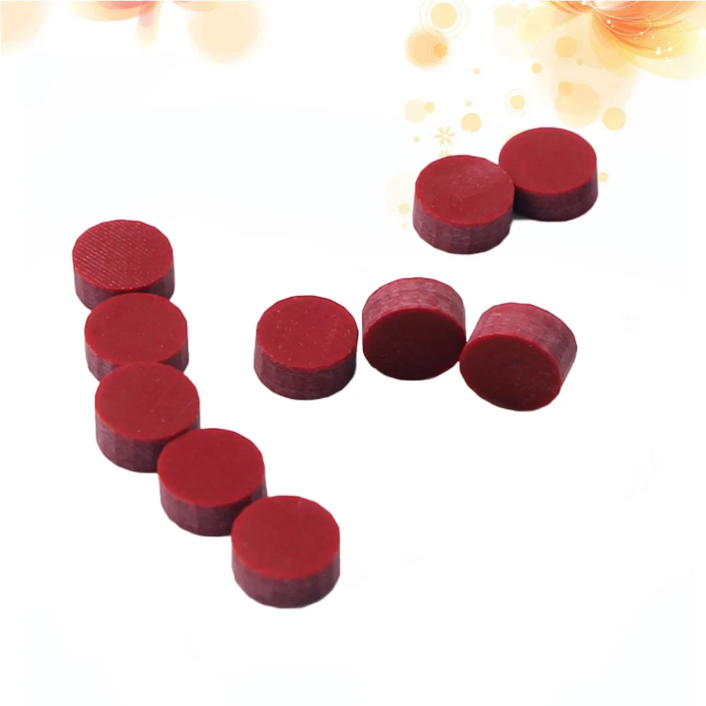 

10pcs Guitar Sound Point Sound Dot Guitar Audio Accessories for Electric Wooden Guitar (Red)