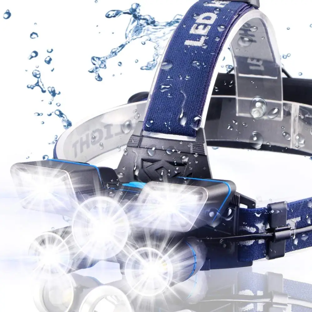 Налобный фонарь ZK20 светодиодный перезаряжаемый сверхяркий с 9 режимами