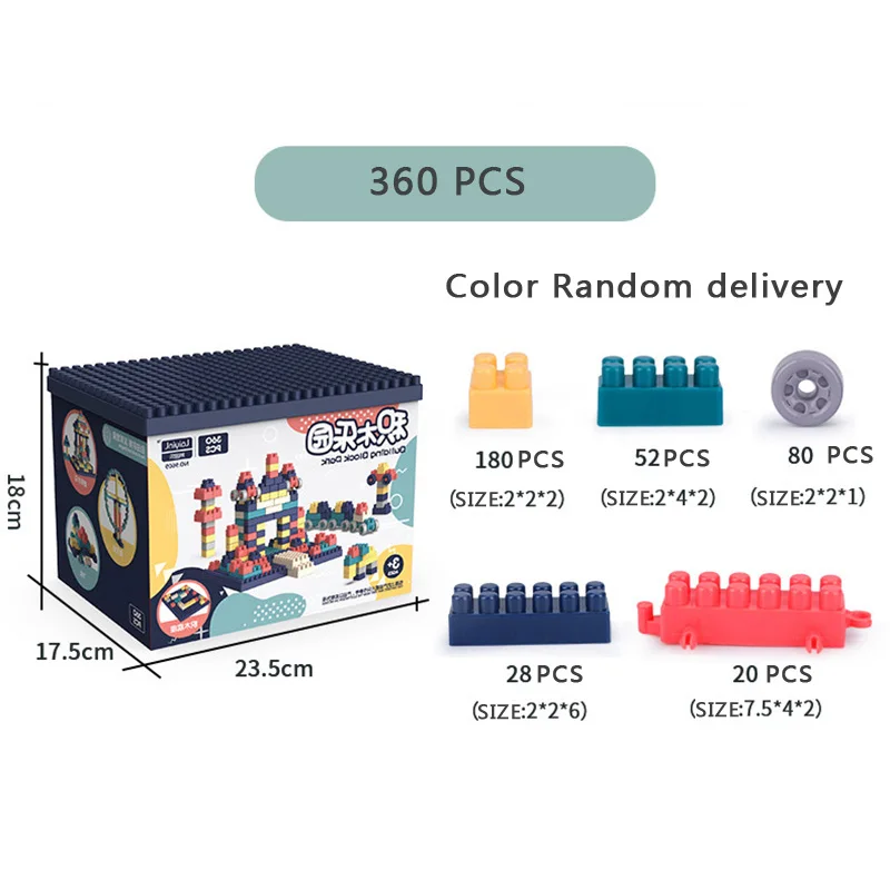 A025-360PCS 520 шт. строительные блоки с колесом обозрения парк развлечений DIY креативные кирпичи объемные модели Фигурки Развивающие игрушки для детей Подарки - Цвет: A025-360PCS